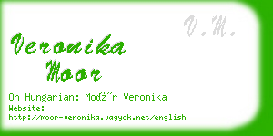 veronika moor business card